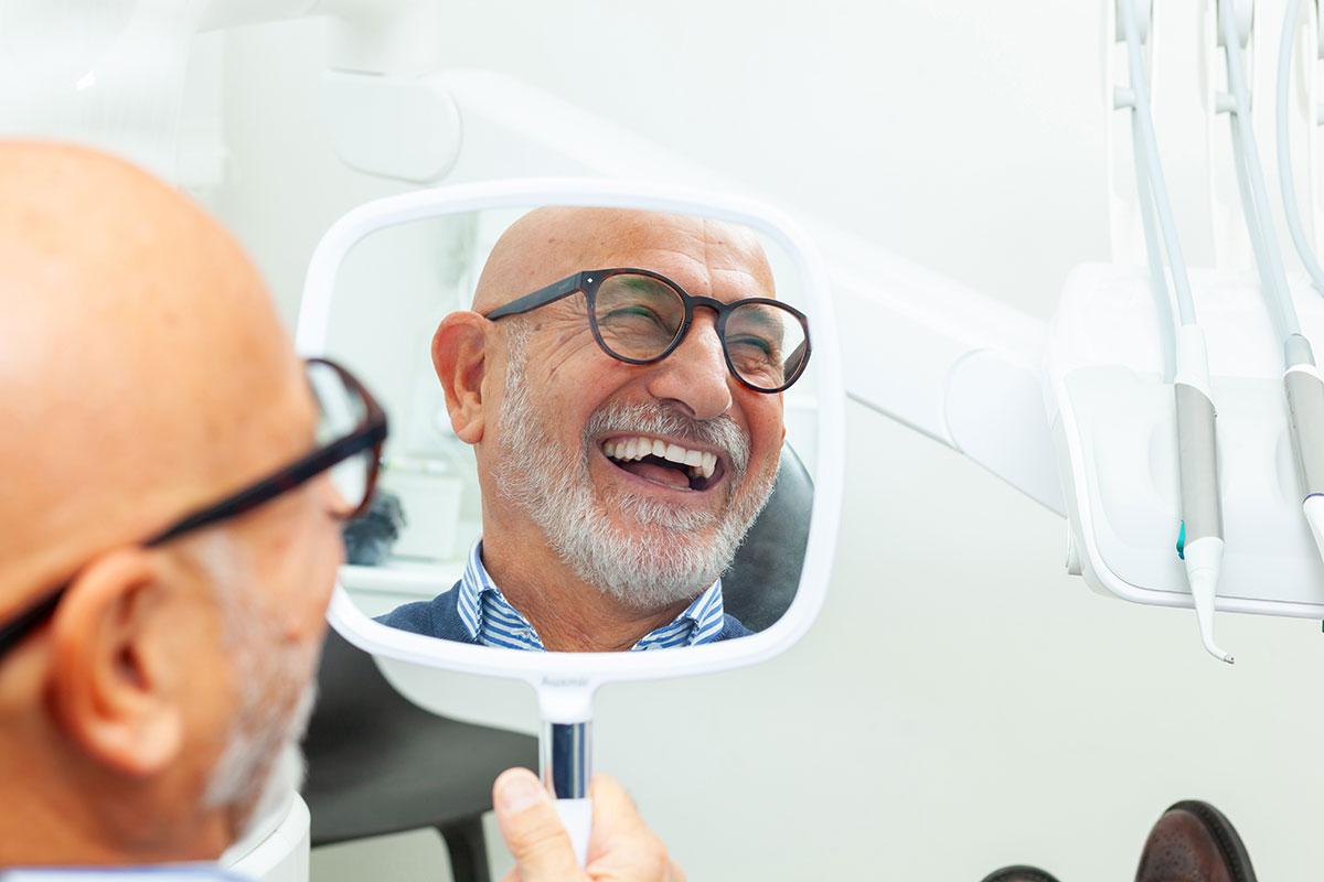 a picture of a dental implant patient in Concord, CA